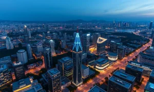 South Korea tech ecosystem hub Pangyo Techno Valley showing modern innovation district