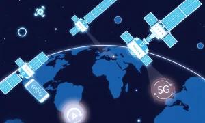 Starlink direct-to-phone service connecting satellites to mobile devices globally