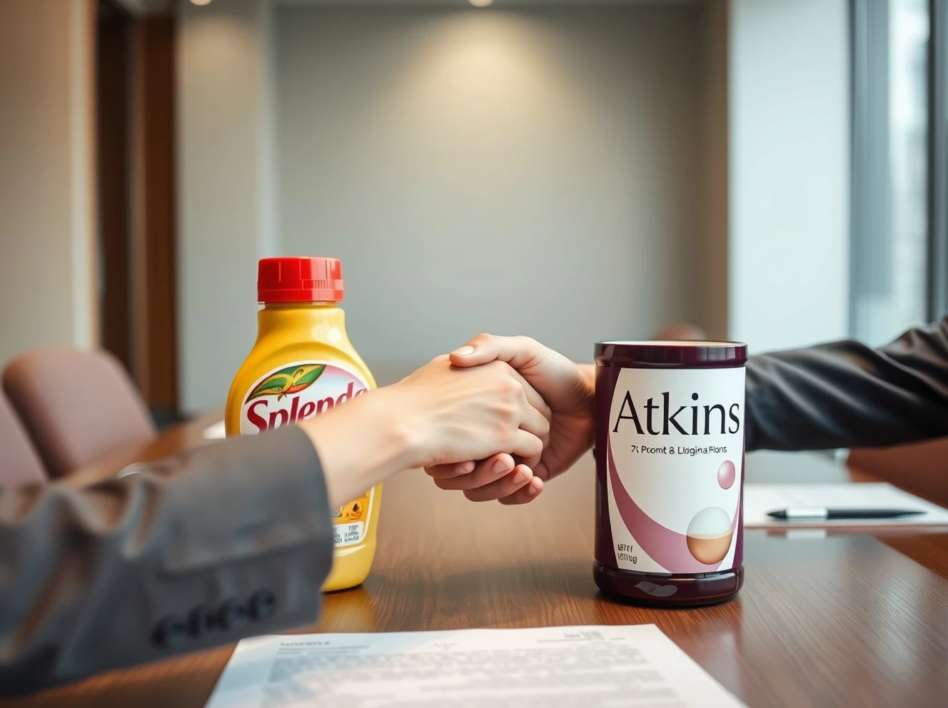 Strategic nutritional products acquisition merging Splenda and Atkins brands in corporate consolidation