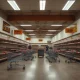 Empty sporting goods store showing retail closures impact on shopping experience
