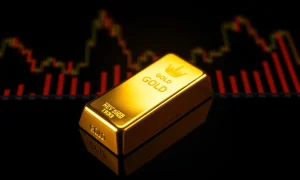 Spot gold bullion bar reaching new record high price of $3630 per ounce