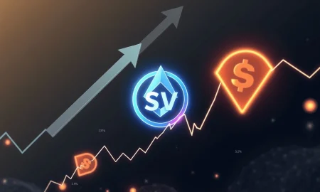 SSV cryptocurrency dramatic price surge and volatility analysis chart