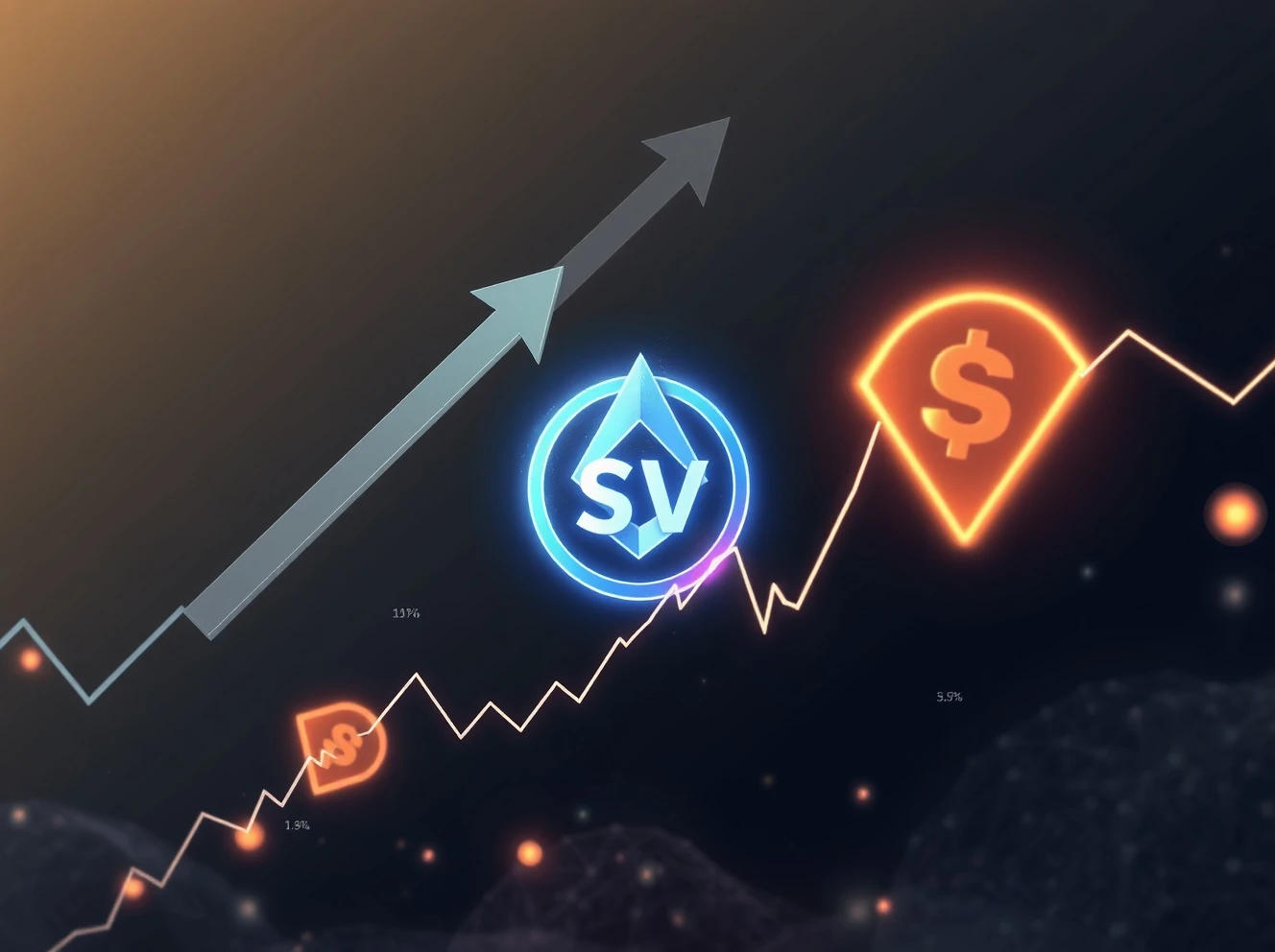 SSV cryptocurrency dramatic price surge and volatility analysis chart
