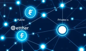 Stablecoin chains connecting corporate and public blockchain networks with regulatory compliance