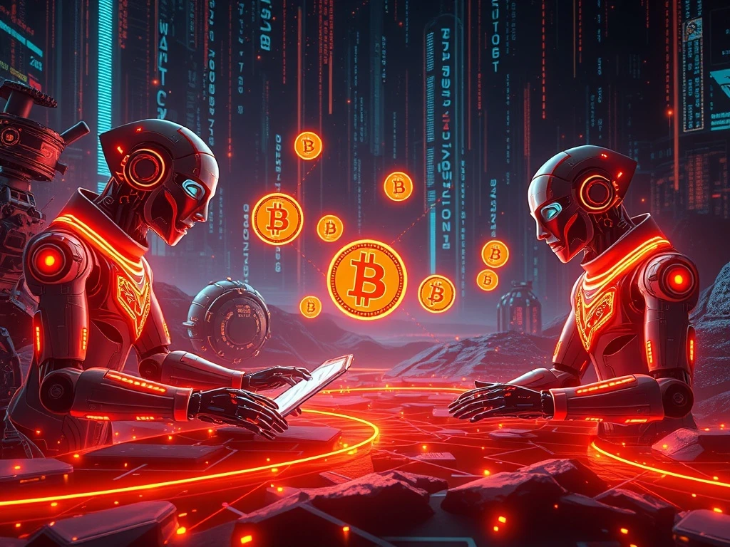 Stablecoins powering AI agent transactions in futuristic digital economy