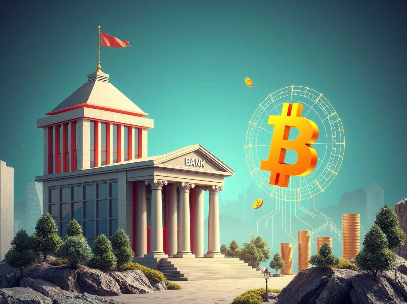 Stablecoins and traditional banks coexisting in modern financial ecosystem