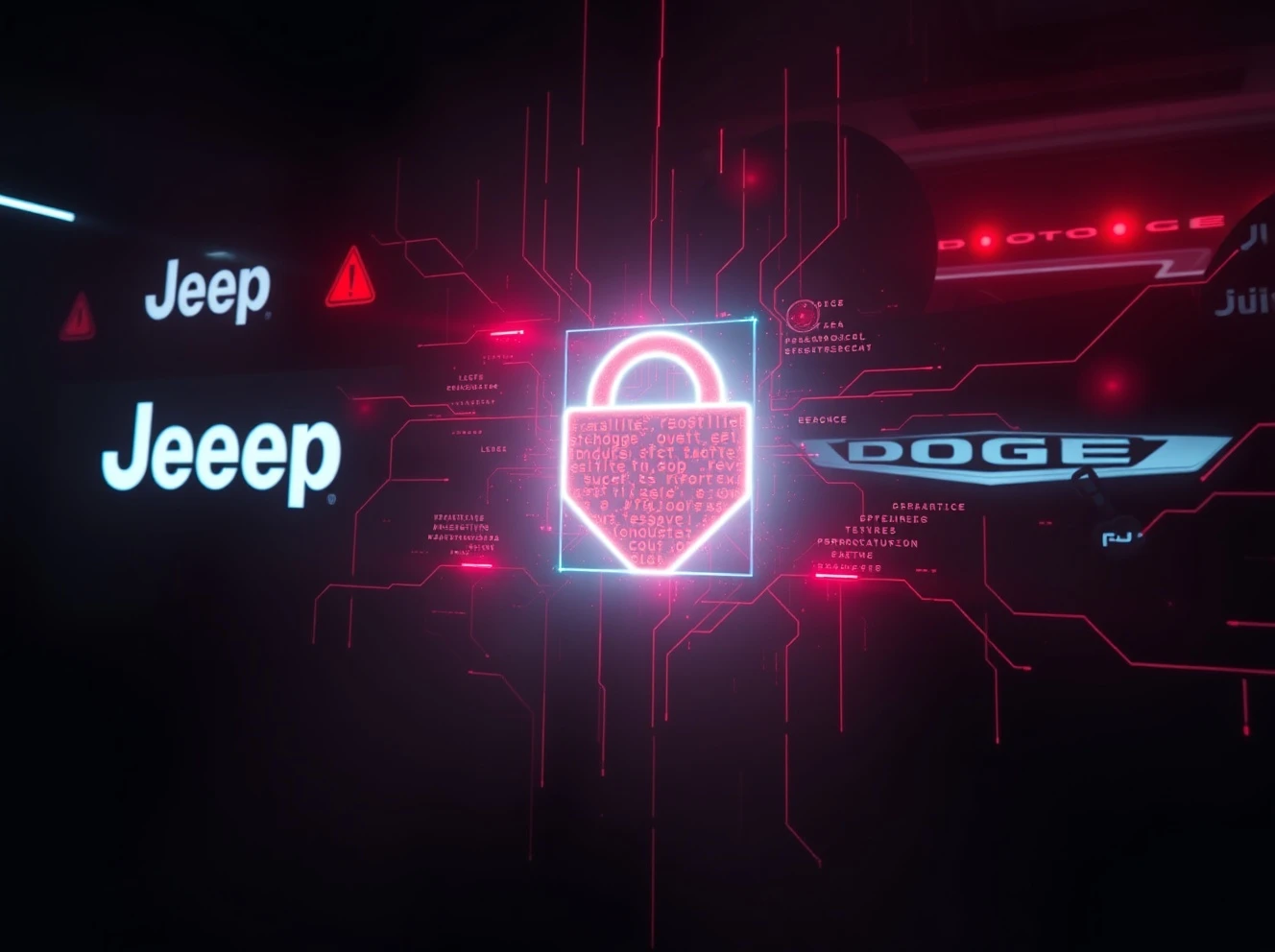 Auto industry cybersecurity breach affecting Stellantis Jeep and Dodge vehicle systems protection