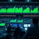 Stock market today showing upward trend with rising charts and positive trading activity during key economic events