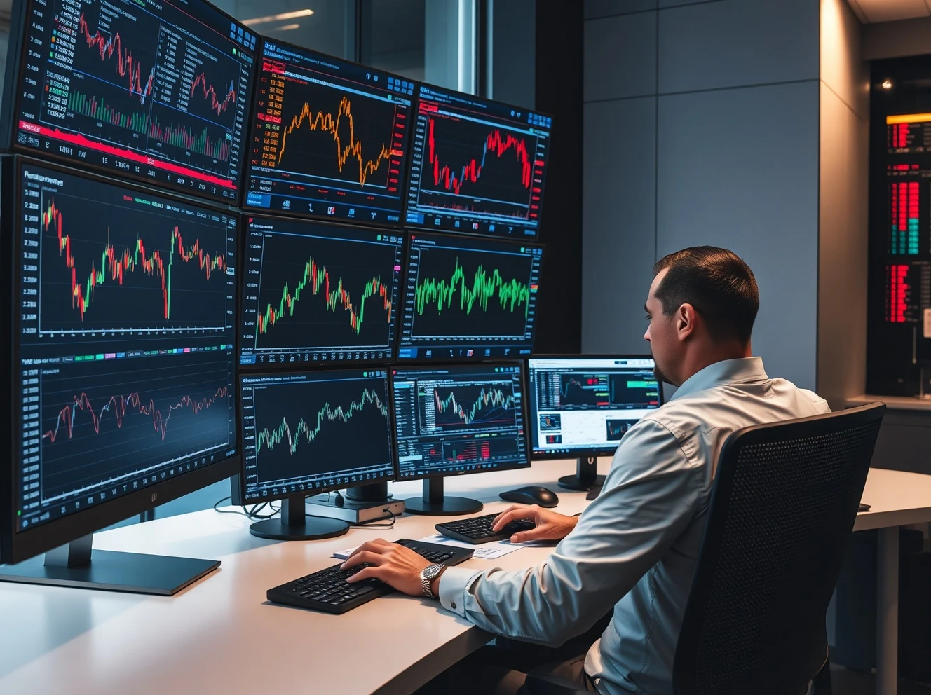 Stock market today analysis showing trading dashboard with market indices and quarter-end performance data