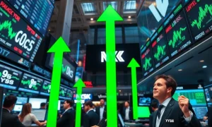 Stock market today showing positive recovery trends with green indicators and upward momentum