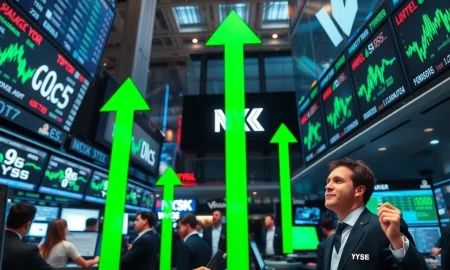 Stock market today showing positive recovery trends with green indicators and upward momentum