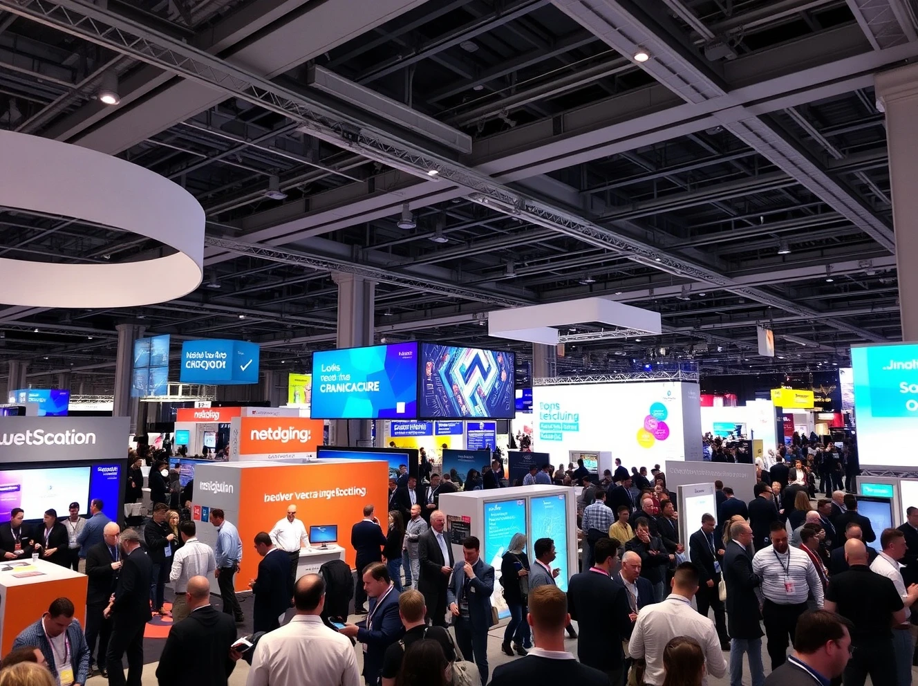 Startup exhibition at StockPil Disrupt 2025 tech conference with entrepreneurs showcasing innovations