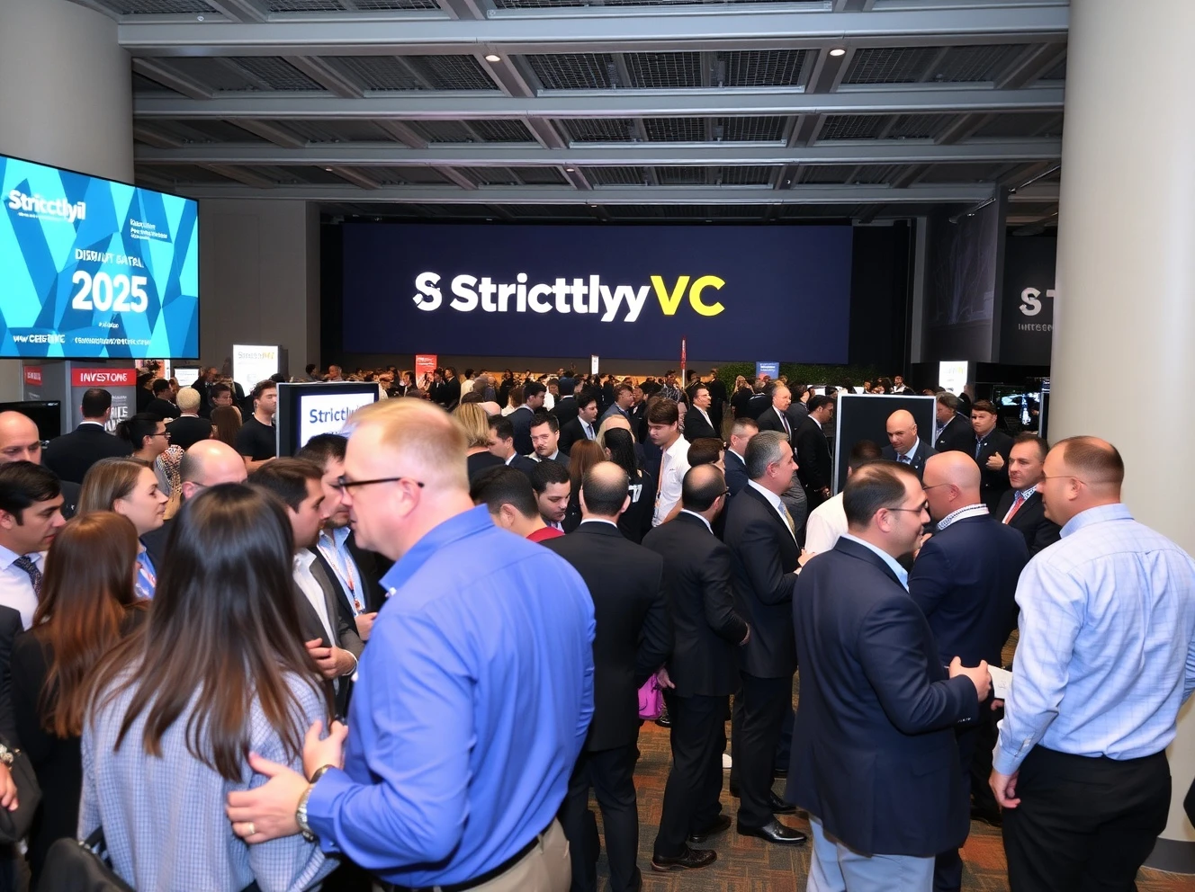 Venture capitalists networking at StockPil Disrupt 2025 LP track event