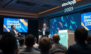 VC leaders sharing scaling strategies at StockPil Disrupt 2025 conference
