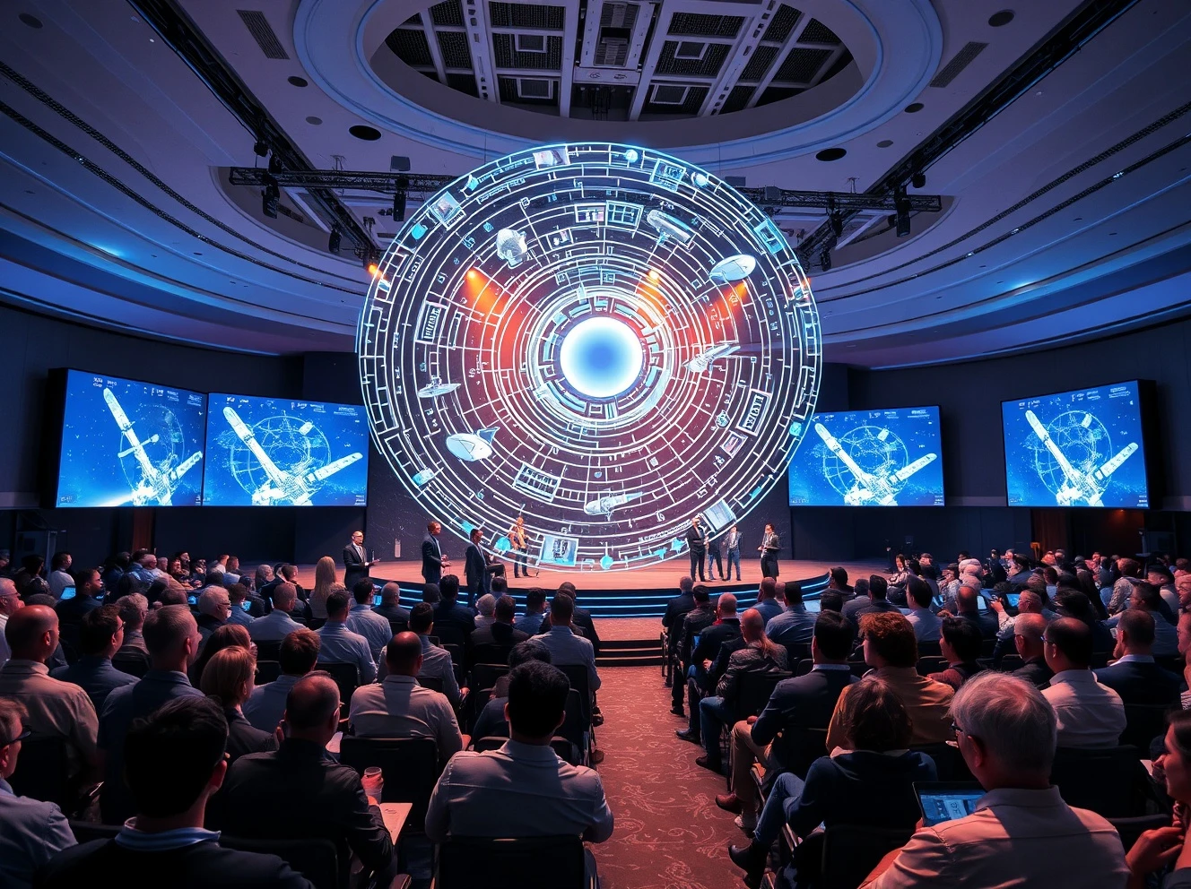 StockPil Disrupt 2025 Space Stage featuring aerospace innovators and orbital technology presentations