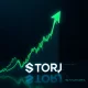 Dramatic STORJ price surge chart showing massive 24-hour gain amid cryptocurrency volatility