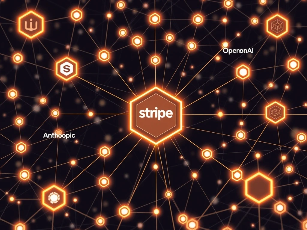 Stripe blockchain network connecting major tech companies and financial institutions for stablecoin processing
