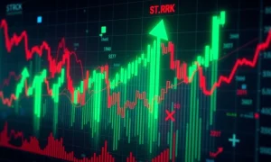 STRK price analysis showing volatile cryptocurrency chart with sharp declines and temporary rebounds