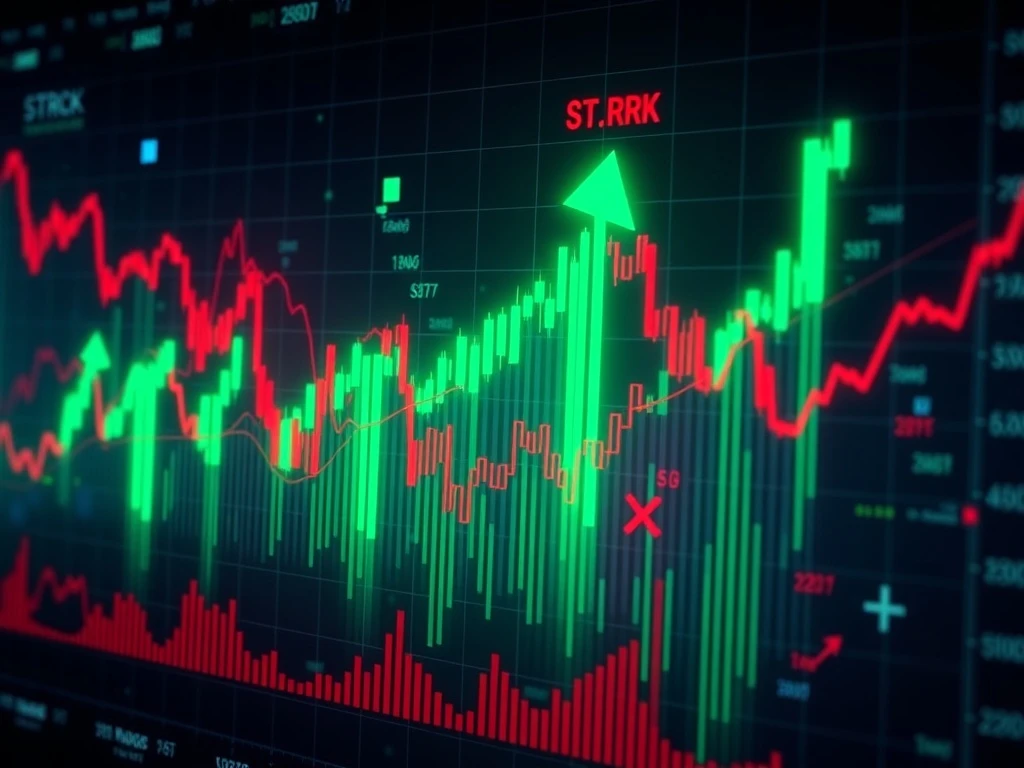 STRK price analysis showing volatile cryptocurrency chart with sharp declines and temporary rebounds