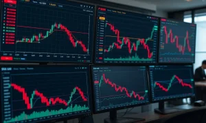 SUI market analysis showing bearish price trends and technical indicators on trading charts