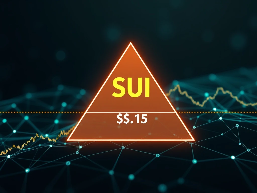 SUI support level analysis showing descending triangle pattern and potential price breakout scenarios