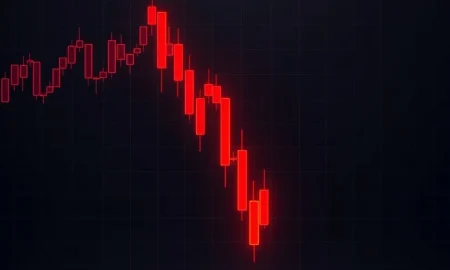 SUI token crash showing dramatic price collapse and extreme market volatility