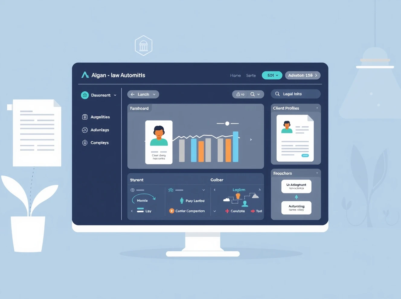 AI-powered legal intake automation dashboard streamlining law firm client onboarding processes
