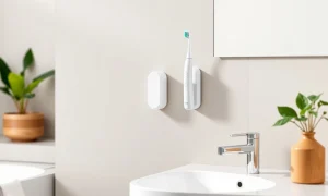 Sustainable toothbrush with magnetic wall mount eliminating bathroom gunk