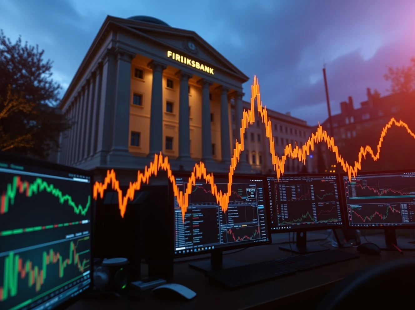 Swedish Krona plunging on forex charts after Riksbank rate cut decision