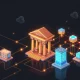 Modern financial infrastructure showing centralized and decentralized payment systems integration