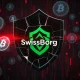 SwissBorg hack security breach showing compromised digital shield with cryptocurrency symbols