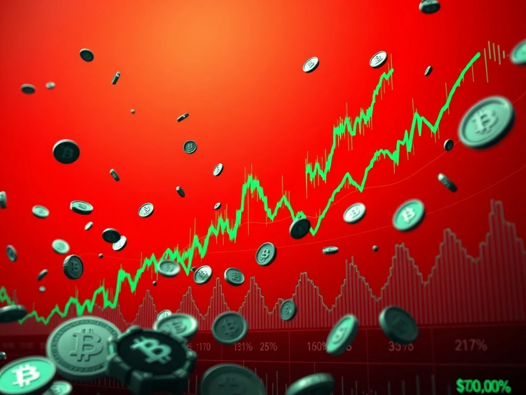 SXP cryptocurrency dramatic price surge chart showing volatile market movement