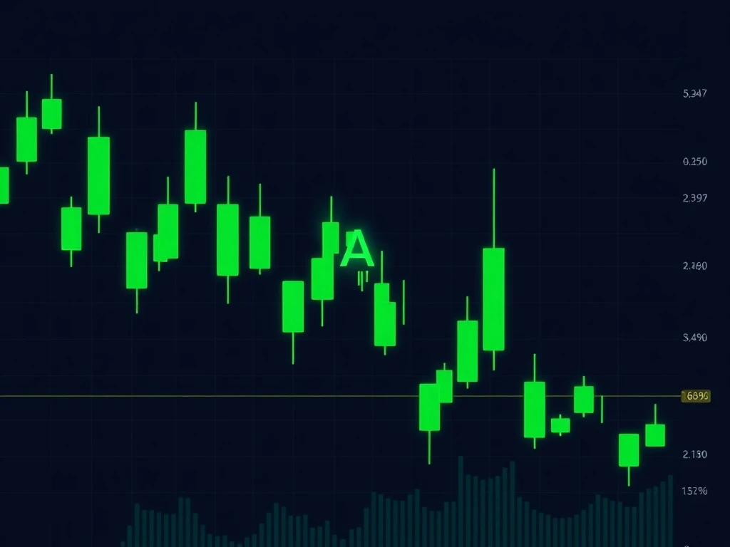 TAO cryptocurrency price chart showing dramatic 48% surge amid volatile market conditions