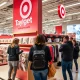 Target Taylor Swift partnership exclusive merchandise display attracting excited shoppers