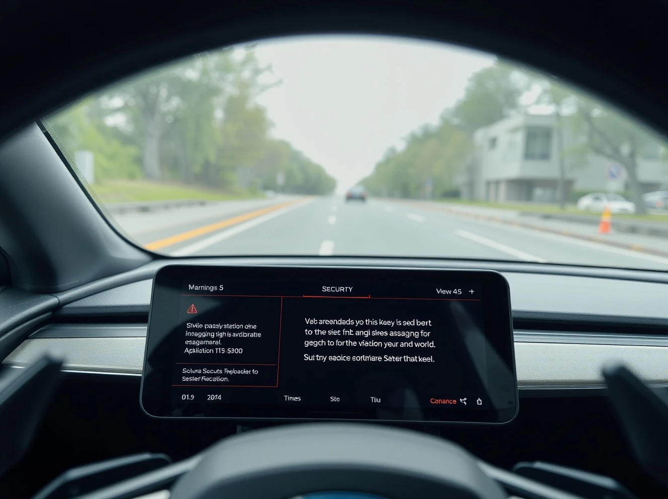 Tesla dashboard displaying security warnings about concerning customer behavior patterns