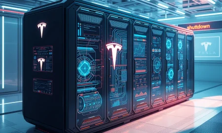 Tesla Dojo supercomputer system processing AI neural networks for autonomous driving technology