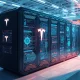 Tesla Dojo supercomputer system processing AI neural networks for autonomous driving technology