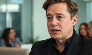 Former Tesla executive criticizing Elon Musk's leadership during business discussion