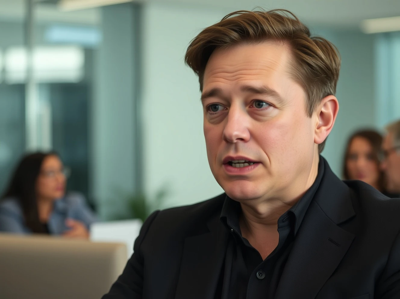 Former Tesla executive criticizing Elon Musk's leadership during business discussion