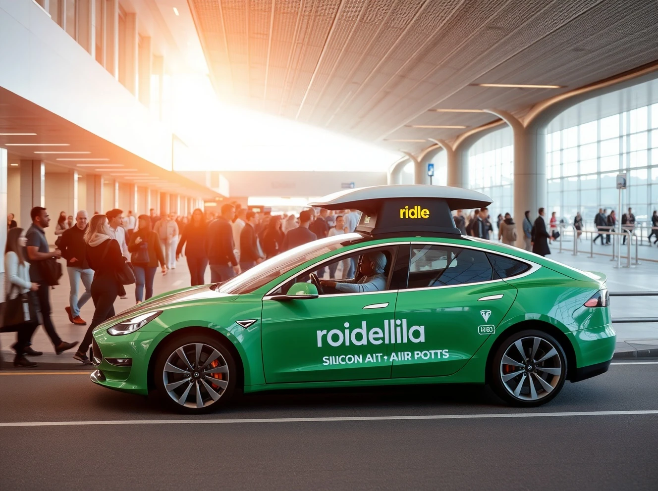 Tesla ride-hail services expanding to Silicon Valley airports with autonomous vehicle technology