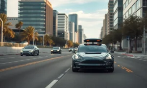 Tesla robotaxi testing on Nevada public roads with autonomous driving technology
