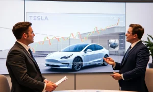 Tesla stock analysis showing competitive advantages in electric vehicle market