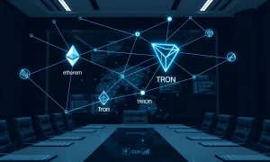 Tether blockchain shift strategy showing network optimization between major and legacy chains