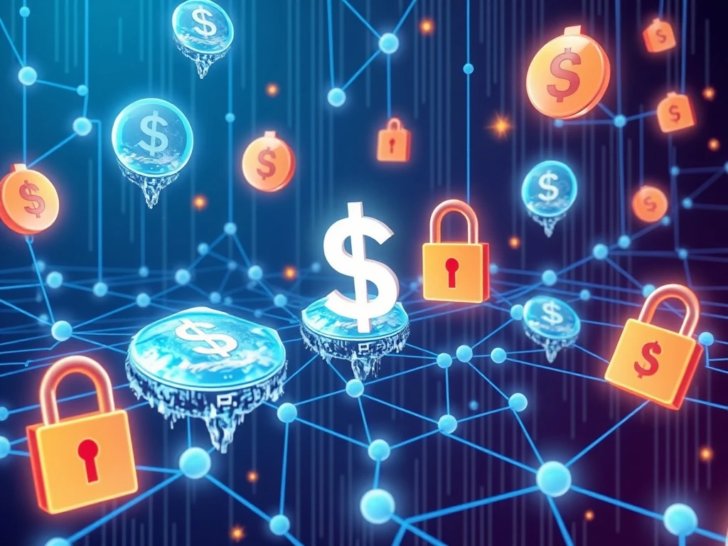 Tether freezes USDT tokens in blockchain security operation protecting digital assets