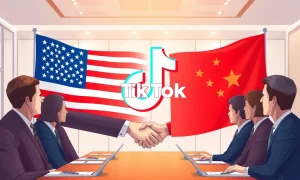 TikTok deal approval announcement showing US-China collaboration