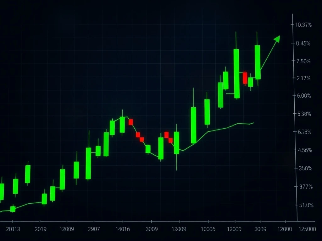 TKO cryptocurrency price chart showing dramatic 446% surge amid market volatility