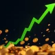 TLM cryptocurrency dramatic price surge chart showing 165% growth amid market volatility