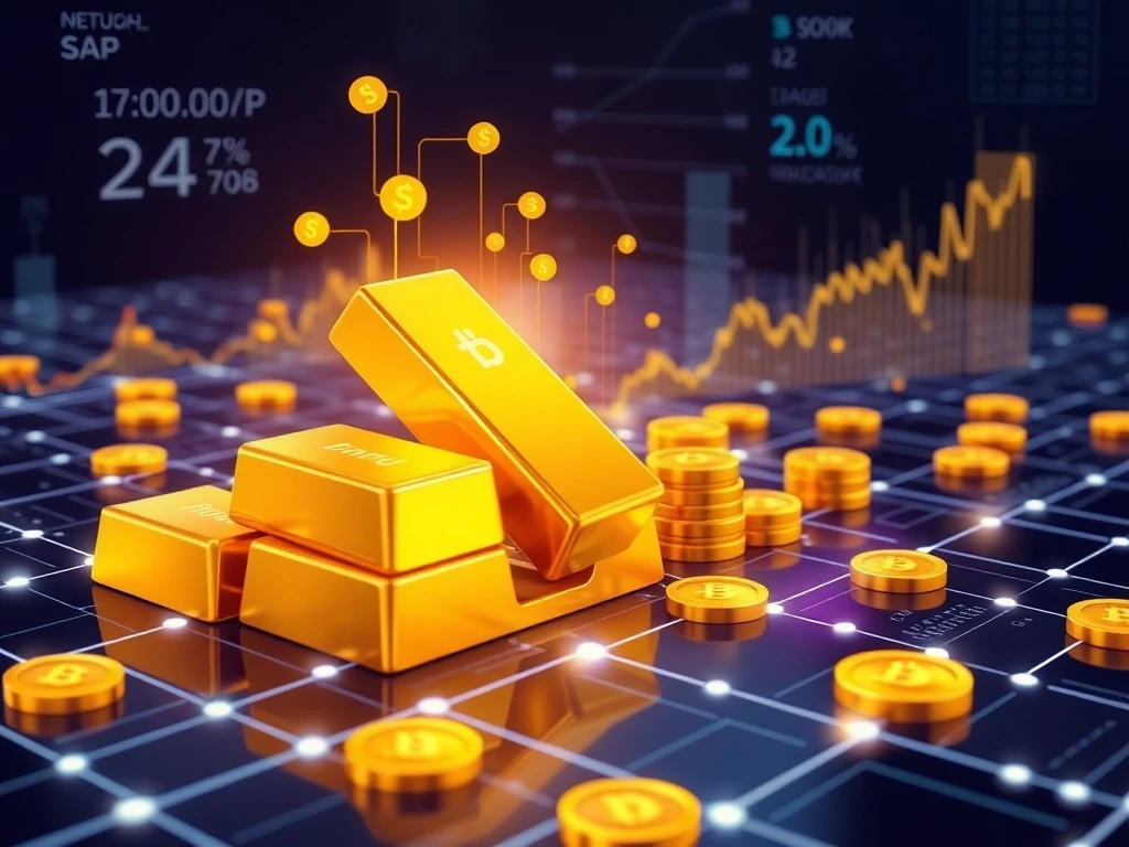 Tokenized gold market growth showing digital transformation of physical gold assets