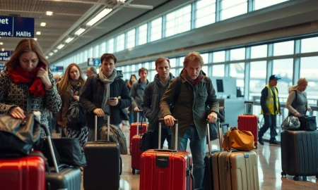 Tour operator bankruptcy leaves travelers stranded at European airport with luggage