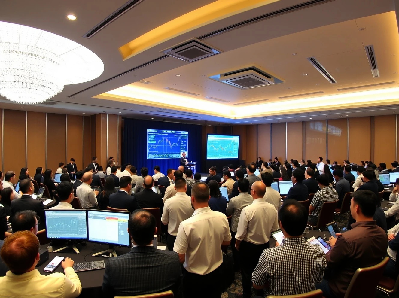 Traders Fair Hong Kong 2025 conference with professionals networking and learning about financial markets
